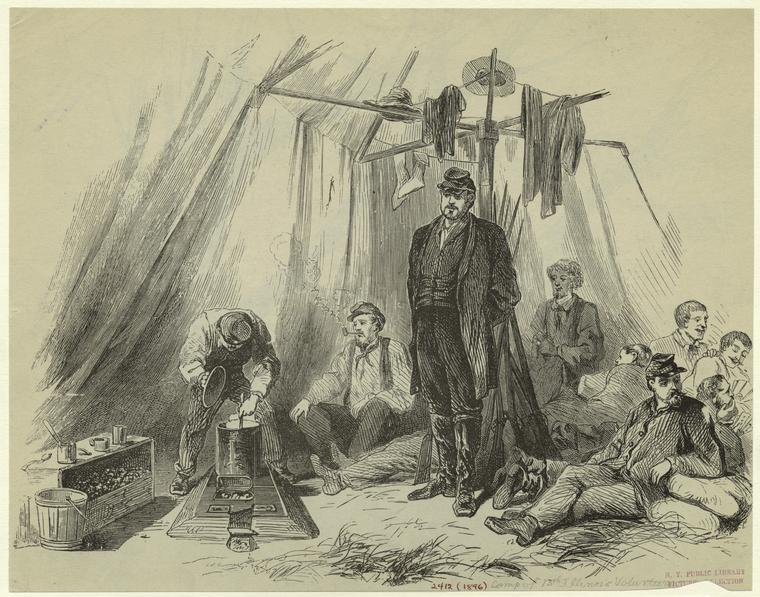 soldier volunteers from the civil war
